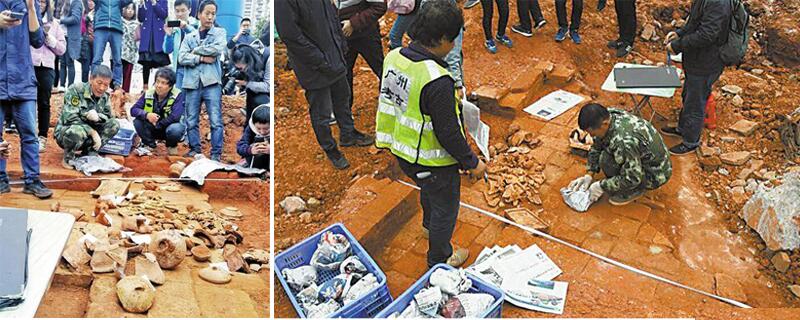 中山大學(xué)建食堂疑似挖出漢代古墓 為啥學(xué)?？偰芡诔龉拍?？